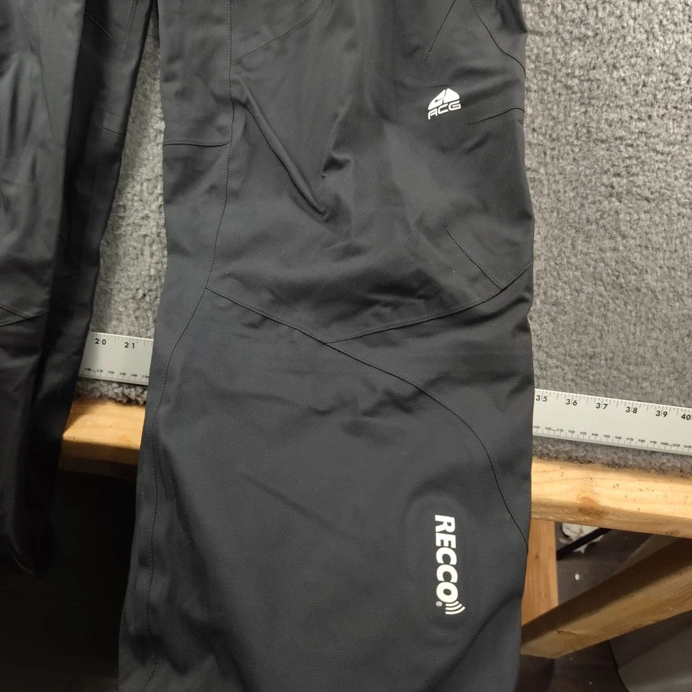 Nike Snow Pants Mens L ACG Storm-FIT Recco Black Suspenders Ski Snowboard EUC